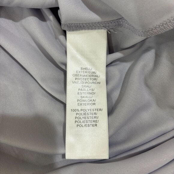 Adrianna Papell Purple Animal Print Midi Halter Tie Dress Womes 14 Wedding Party - Picture 16 of 16